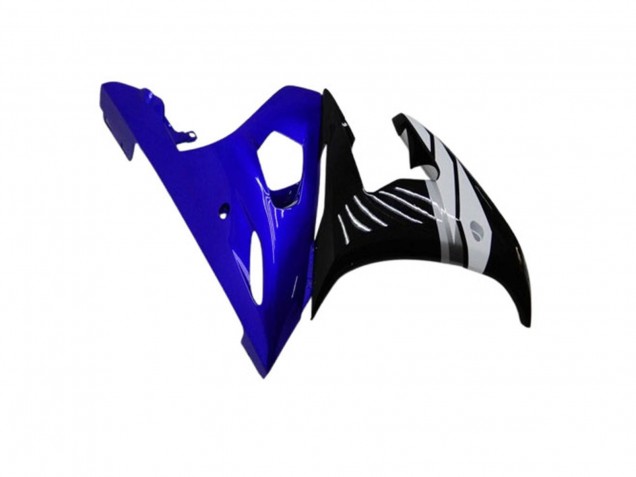 Carénages Moto Yamaha YZF R6 2003-2004 - Bleu Blanc Noir Brillant