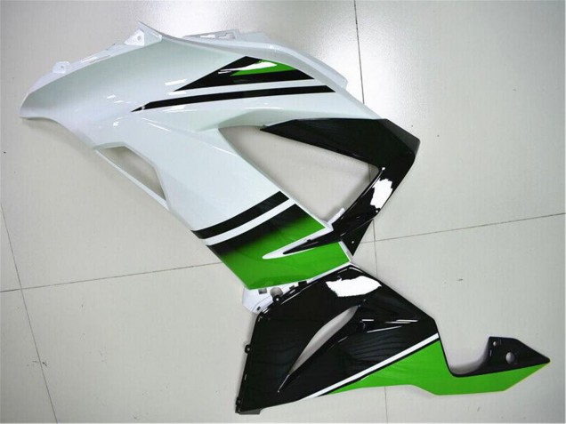 Carénages Moto Kawasaki ZX6R 2013-2018 - Vert Blanc Noir Brillant