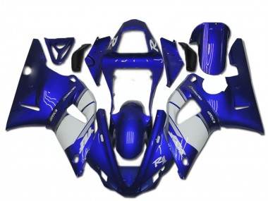 Carénage Moto Yamaha YZF R1 2000-2001 - Bleu Blanc