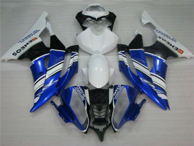 Carénages Moto Yamaha YZF R6 2008-2016 - Blanc Bleu Noir ENEOS Semakin Didepan