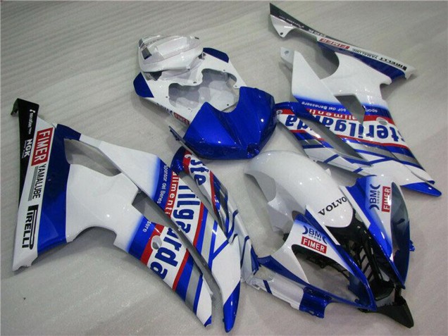 Carénages Moto Yamaha YZF R6 2008-2016 - Blanc Bleu Rouge Sterilgarda Volvo Fimer Yamalube