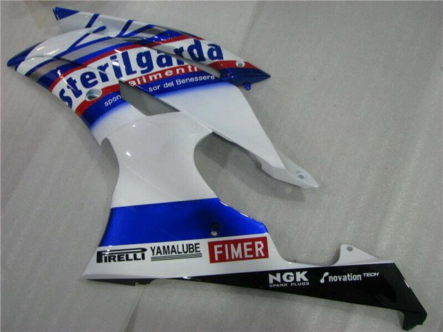 Carénages Moto Yamaha YZF R6 2008-2016 - Blanc Bleu Rouge Sterilgarda Volvo Fimer Yamalube