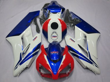 Carénages Moto Honda CBR1000RR 2004-2005 - Blanc Bleu Rouge HRC OEM Style