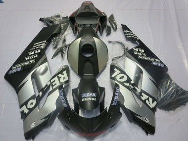 Carénages Moto Honda CBR1000RR 2004-2005 - Argent Gris Noir Mat Repsol