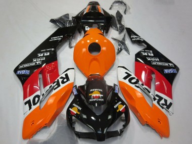 Carénage Moto Honda CBR1000RR 2004-2005 - Orange Blanc Rouge Noir Brillant Repsol