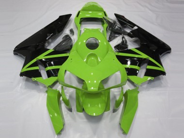 Kits Carénage Moto Honda CBR600RR 2003-2004 - Vert Noir Brillant