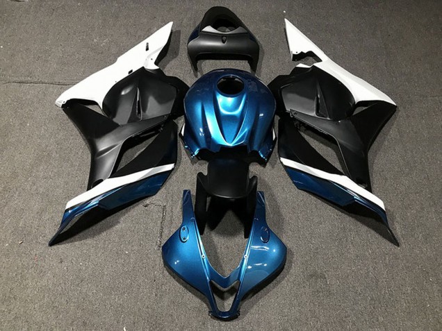 Carénages Moto Honda CBR600RR 2009-2012 - Blanc Bleu Noir Mat
