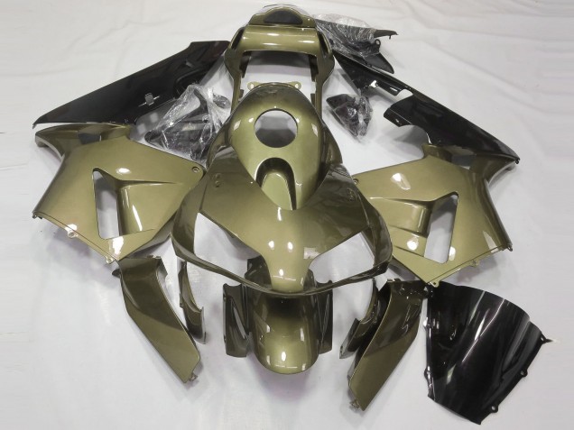 Carénages Moto Honda CBR600RR 2003-2004 - Olive Noir Brillant