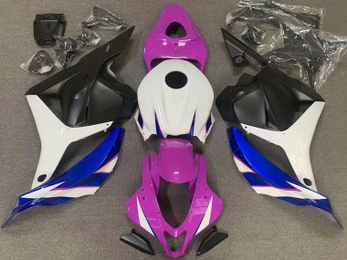 Carénages Moto Honda CBR600RR 2009-2012 - Blanc Rose Bleu Noir Mat