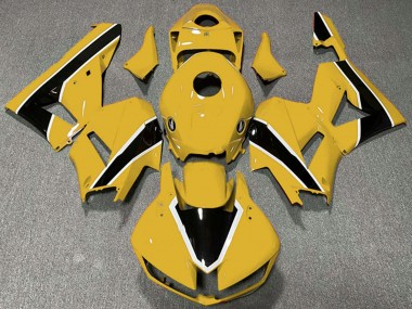 Carénages Moto Honda CBR600RR 2013-2026 - Jaune Blanc Noir Brillant