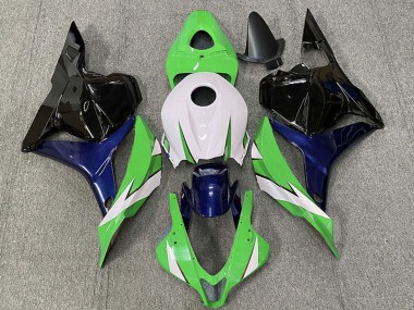Carénages Moto Honda CBR600RR 2009-2012 - Blanc Vert Bleu Noir Brillant