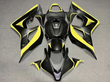 Carénages Moto Honda CBR600RR 2007-2008 - Jaune Noir Mat