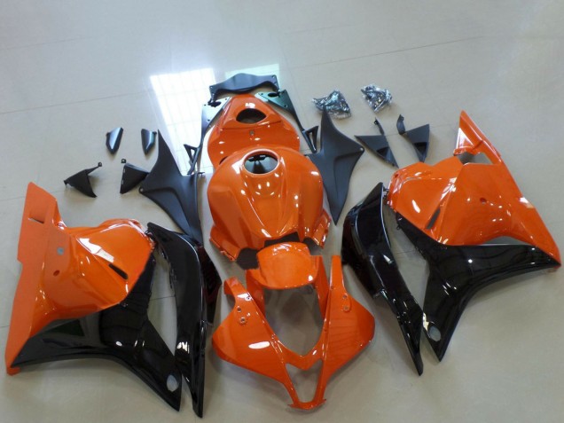 Carénages Moto Honda CBR600RR 2009-2012 - Orange Noir Brillant