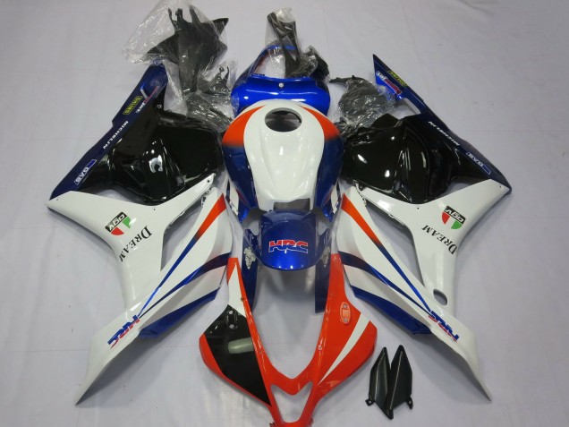 Carénages Moto Honda CBR600RR 2009-2012 - Blanc Bleu Rouge Noir Brillant