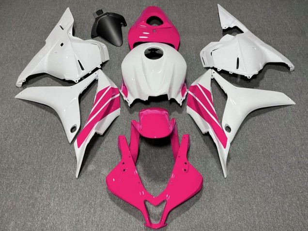 Carénages Moto Honda CBR600RR 2009-2012 - Blanc Rose Bande
