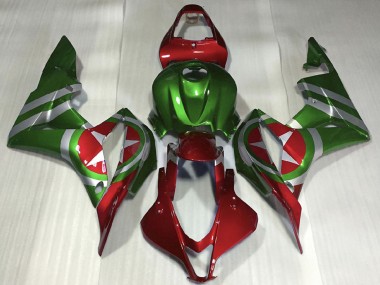 Carénages Moto Honda CBR600RR 2007-2008 - Rouge Vert Captain America