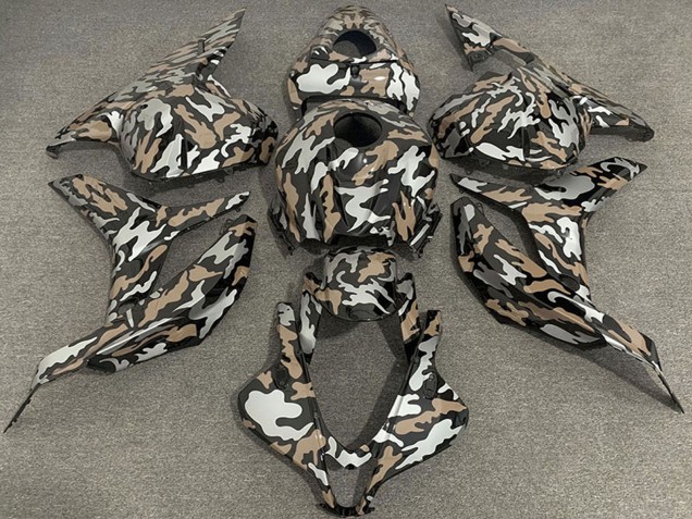 Carénages Moto Honda CBR600RR 2009-2012 - Tan Argent Camouflage