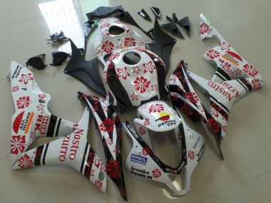 Carénages Moto Honda CBR600RR 2007-2008 - Blanc Rouge Noir Nastro Azzurro