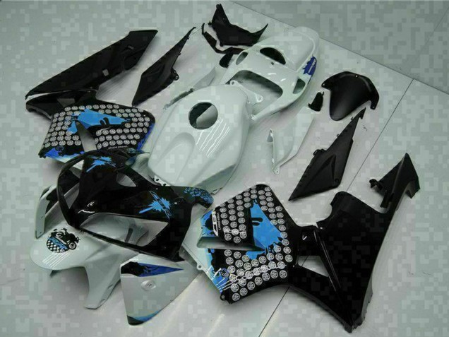 Carénages Moto Honda CBR600RR 2005-2006 - Blanc Noir Vert