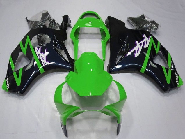 Kits Carénage Moto Honda CBR954RR 2002-2003 - Vert Noir Brillant