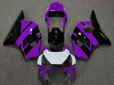 Carénages Moto Honda CBR954RR 2002-2003 - Violet Blanc Noir Brillant OEM Style