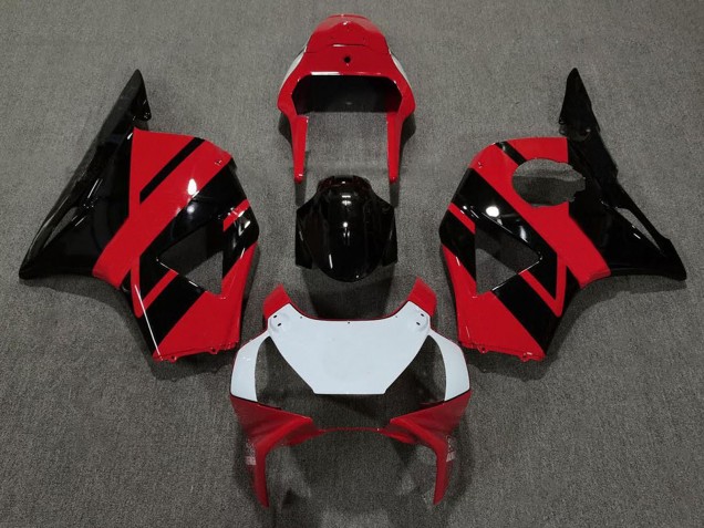Carénages Moto Honda CBR954RR 2002-2003 - Rouge Blanc Noir Brillant OEM Style