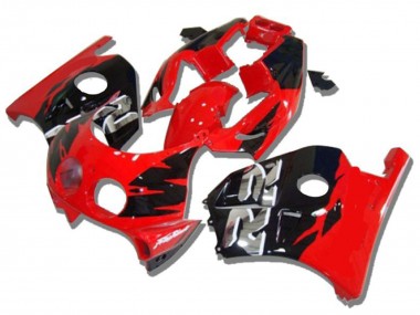 Carénages Moto Honda CBR250RR 1990-1998 - Rouge Noir Brillant Argent RR