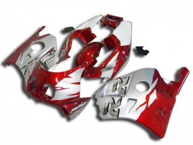 Carénages Moto Honda CBR250RR 1990-1998 - Argent Rouge