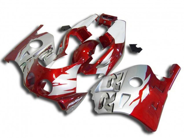 Carénages Moto Honda CBR250RR 1990-1998 - Argent Rouge