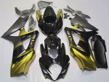 Carénages Moto Suzuki GSXR 1000 2007-2008 - Noir Brillant Jaune