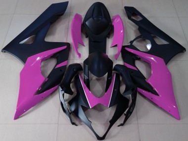 Carénages Moto Suzuki GSXR 1000 2005-2006 - Noir Mat Rose