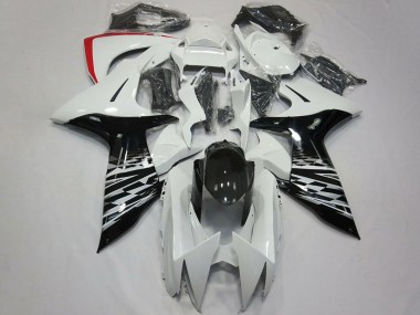 Carénages Moto Suzuki GSXR 600 / GSXR 750 2011-2024 - Blanc Noir Brillant Rouge