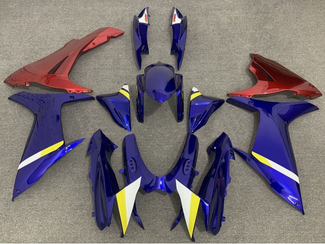 Carénages Moto Suzuki GSXR 600 / GSXR 750 2011-2024 - Bleu Rouge Lowers