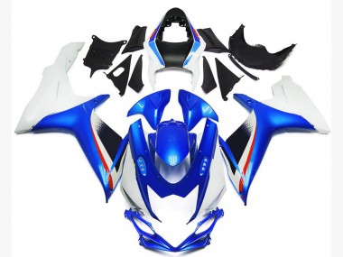 Carénages Moto Suzuki GSXR 600 / GSXR 750 2011-2024 - Blanc Bleu Rouge
