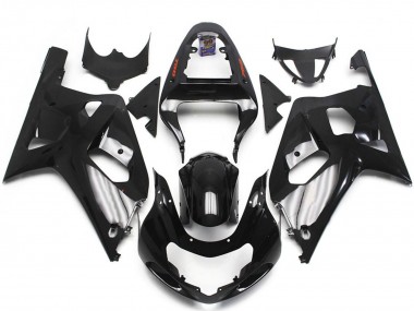 Carénages Moto Suzuki GSXR 600 / GSXR 750 2001-2003 - Noir Brillant Argent