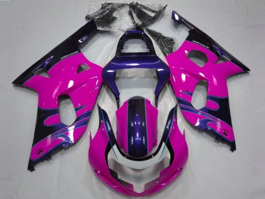 Carénages Moto Suzuki GSXR 600 / GSXR 750 2001-2003 - Rose Bleu Brillant