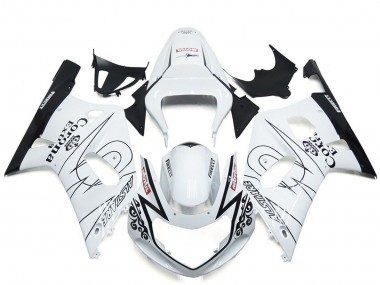 Carénage Moto Suzuki GSXR 600 / GSXR 750 2001-2003 - Blanc Noir Corona Alstare
