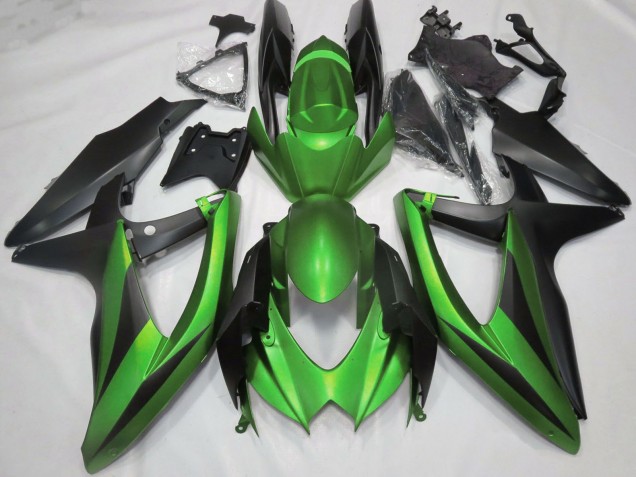 Carénages Moto Suzuki GSXR 600 / GSXR 750 2008-2010 - Vert Noir Mat
