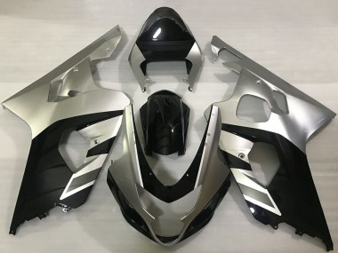 Carénages Moto Suzuki GSXR 600 / GSXR 750 2004-2005 - Argent Noir