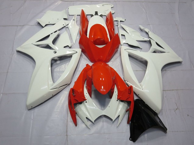 Carénages Moto Suzuki GSXR 600 / GSXR 750 2006-2007 - Blanc Rouge