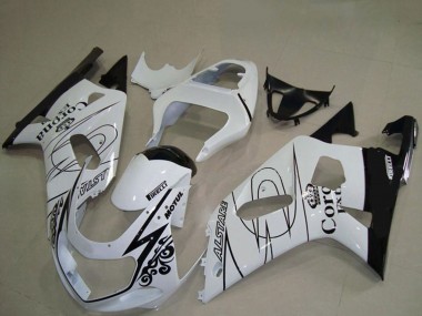 Carénages Moto Suzuki GSXR 600 / GSXR 750 2001-2003 - Blanc Noir Corona Alstare