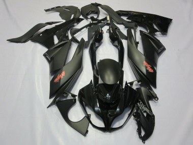 Carénages Moto Kawasaki ZX6R 2009-2012 - Noir Mat Noir Brillant Rouge Ninja