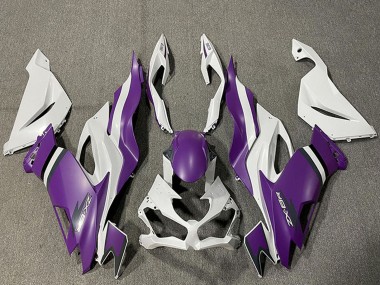 Carénages Moto Kawasaki ZX6R 2019-2022 - Blanc Violet