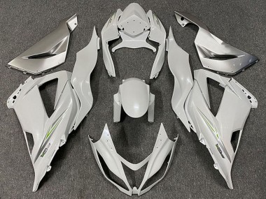 Carénages Moto Kawasaki ZX6R 2013-2018 - Blanc Vert Perle
