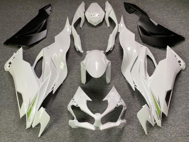 Carénages Moto Kawasaki ZX6R 2019-2022 - Blanc Vert Perle