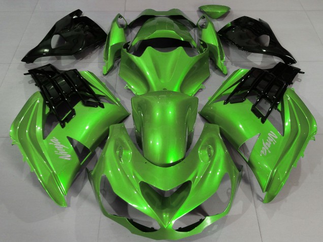 Carénages Moto Kawasaki ZX14R 2012-2024 - Vert Liquide Noir