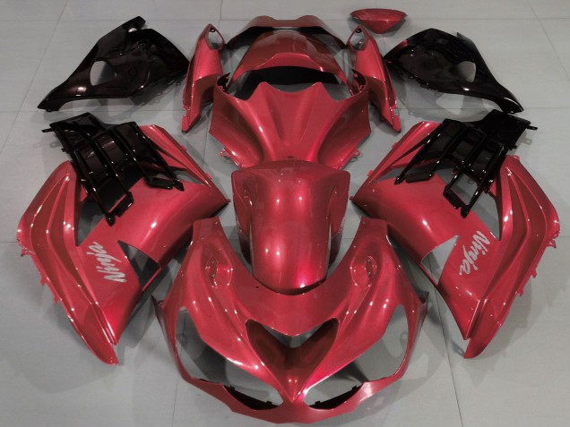 Carénages Moto Kawasaki ZX14R 2012-2024 - Rouge Noir