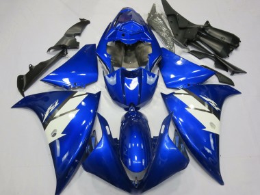 Carénages Moto Yamaha R1 2012-2014 - Bleu Blanc