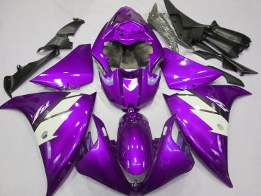 Carénages Moto Yamaha R1 2012-2014 - Violet Blanc