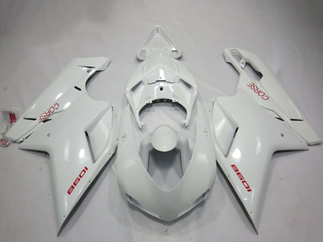 Carénages Moto Ducati 1098 2007-2014 - Blanc Corse